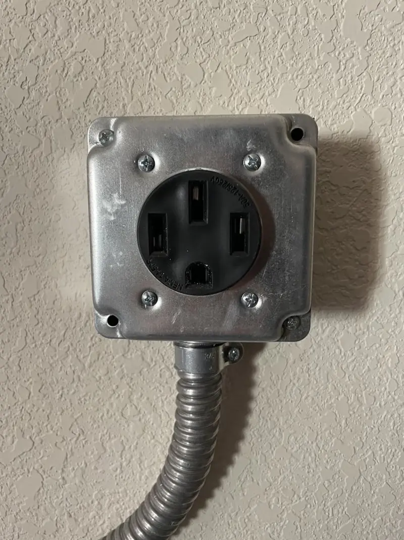 NEMA 14-50 outlet installed for Electrical Panel Upgrade in Home Gardens